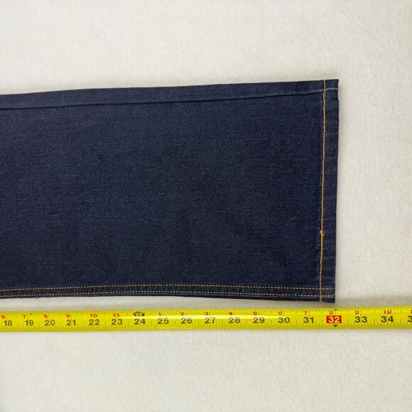 Levis 513 Men's Slim Fit Straight Leg Navy Denim Jeans Size 38x32 Zip Closure NW - Picture 8 of 12